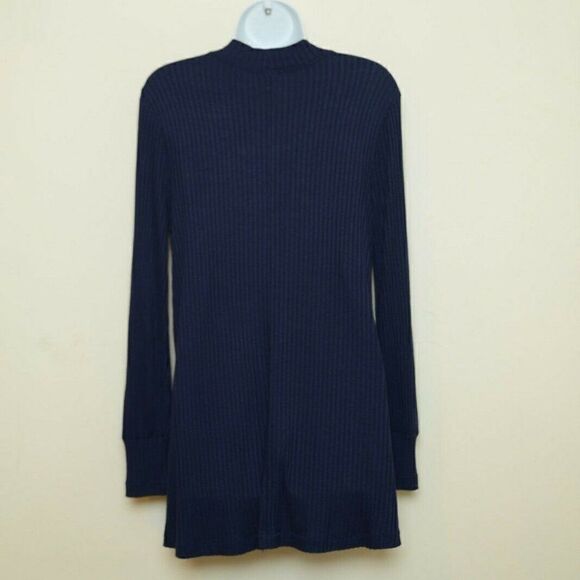 FREE PEOPLE Copa Banana Navy Blue Keyhole Ribbed - Picture 6 of 8